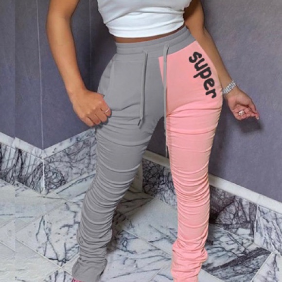 Two Toned $tacked Pants - Picture 1 of 6